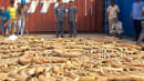 Container med 1.026 stødtænder er fundet i Cambodia